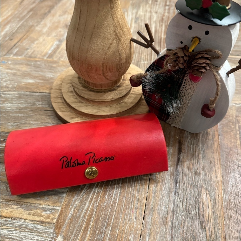 Paloma Picasso Vintage Red Glasses Case